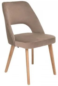 ΚΑΡΕΚΛΑ ΤΡΑΠΕΖΑΡΙΑΣ Fylliana Τ-5 LUX TAUPE ΥΦΑΣΜΑ 50x50x86εκ 896-225-042 - 2 ΤΕΜΑΧΙΑ