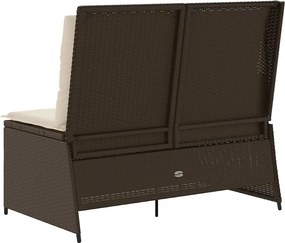 vidaXL Παγκάκι κήπου Καφέ συνθετικό ρατάν