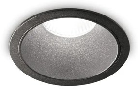 Χωνευτό Σποτ Φωτιστικό Οροφής LED 20W Μαύρο 3000K Φ12cm IP40 Trim Game 273167 Ideal Lux 273167