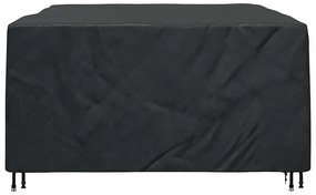 vidaXL Κάλυμμα επίπλων Μονόχρωμο Μαύρο 220 x 190 x 85 εκ. 600D