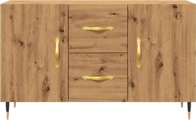 vidaXL Σκευοθήκη Δρυς τεχνίτης 100x36x60 cm Κατασκευασμένο ξύλο
