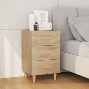 vidaXL Κομοδίνο Sonoma Δρυς 40 x 40 x 66 εκ. από Επεξεργασμένο Ξύλο