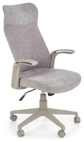 Καρέκλα γραφείου Houston 605, Ανοιχτό γκρι, 102x62x62cm, 12 kg, Με μπράτσα, Με ρόδες, Μηχανισμός καρέκλας: Κλίση | Epipla1.gr