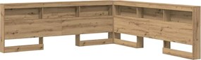vidaXL Κεφαλάρι Αποθήκης με ράφι Artisan Oak 200 cm Επεξεργασμένο ξύλο