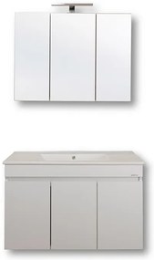 ΣΕΤ ΠΑΓΚΟΥ OMEGA TOP 90cm χρ.WHITE/GREY S3BOMT090GLG S3BOMT090GLG