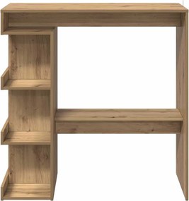 vidaXL Τραπέζι μπαρ με ράφι αποθήκευσης Δρυς τεχνίτης 100x48x101,5 cm