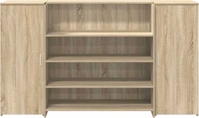 vidaXL Γραφείο υποδοχής Sonoma Δρυς 180x50x103,5εκ. Επεξεργασμένο Ξύλο