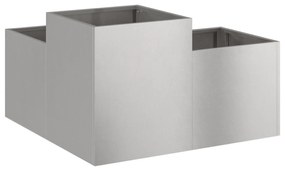 vidaXL Κήπος Γλάστρα 80x80x48 εκ Ανοξείδωτο ατσάλι