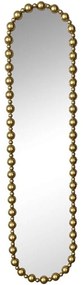 Καθρέπτης Τοίχου Baris 295-000017 40x4,5x160cm Gold Inart Metal, Glass