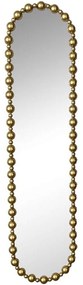 Καθρέπτης Τοίχου Baris 295-000017 40x4,5x160cm Gold Inart Μέταλλο,Γυαλί