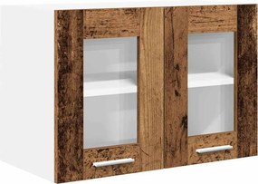 vidaXL Κρεμαστό ντουλάπι 2 pcs Παλιό ξύλο Επεξεργασμένο Ξύλο