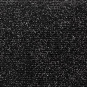 vidaXL Πατάκια Σκάλας 10 τεμ. Μαύρα 65x21x4 εκ. Βελονιασμένα