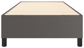 Πλαίσιο Κρεβατιού Boxspring Γκρι 80 x 200 εκ. Συνθετικό Δέρμα - Γκρι