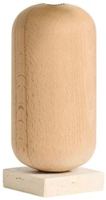 Βάζο Vasio 371CTF1105 9x9x22,5cm Natural-Beige Aberto Design Κεραμικό