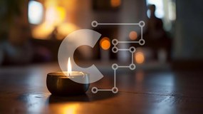 Intra Συλλεκτικό Ξύλινο Παζλ Plywood  4mm - Κερί για διαλογισμό ή προσευχή σε άδειο δωμάτιο Σε Ξύλινο Κουτί - Διαστάσεις Puzzle: 10x10 cm – 25 κομμάτια