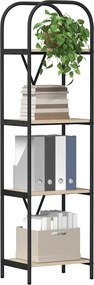 vidaXL Ράφι Βιβλίων Δρύς Sonoma 40 x 30 x 146 εκ Επεξεργασμένο ξύλο