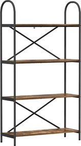 vidaXL Ράφι Βιβλίων 4 επιπέδων 80 x 30 x 146 εκ Επεξεργασμένο ξύλο