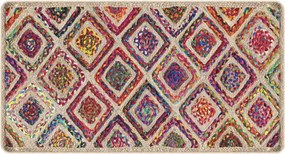 vidaXL Χαλί Πλενόμενο Αντιολισθητικό Πολύχρωμο 80 x 150 εκ.