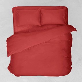 Πάπλωμα Basic Κόκκινο Viopros Υπέρδιπλo 220x240cm Cotton-Polyester