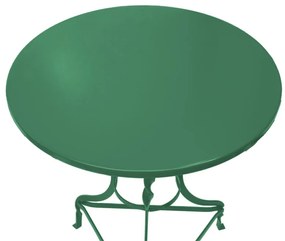 Τραπέζι Noah pakoworld μεταλλικό πράσινο Φ58x72εκ