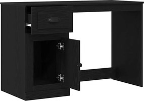 vidaXL Γραφείο Μαύρη Οξυά 50 x 115 x 75 εκ. Επεξεργασμένο ξύλο