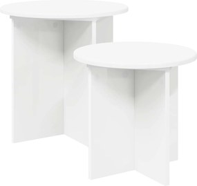 vidaXL Σετ βοηθητικά τραπεζάκια 2 pcs Μηχανικά επεξεργασμένο ξύλο