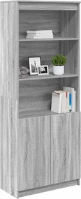 vidaXL Ντουλάπι Γκρι Sonoma 70x35x180 εκ. από Επεξεργασμένο Ξύλο