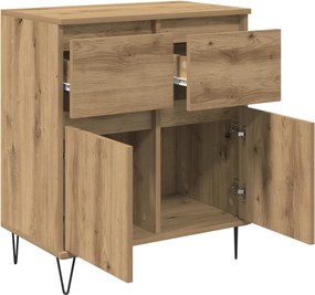 vidaXL Πλαϊνό γραφείο Artisan Oak 60 x 35 x 70 cm