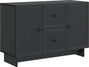 vidaXL Πλαϊνό γραφείο Μαύρο 89 x 34,5 x 60 εκ. Επεξεργασμένο Ξύλο