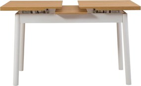 Extendable Dining Table Oliver Open - Karina White White