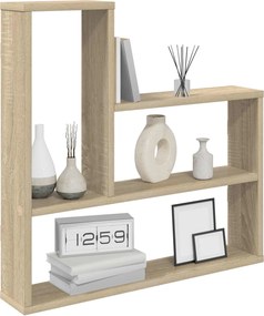 vidaXL Ράφι Τοίχου Sonoma Δρυς 60 x 11 x 60 εκ. Επεξεργασμένο Ξύλο