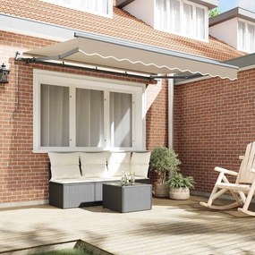 vidaXL Σκηνίτσα Αναδιπλούμενη Μπεζ 350 x 200 cm ύφασμα