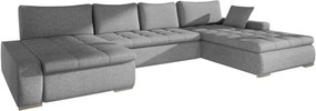 Γωνιακός καναπές Caro-Γκρι Ανοιχτό