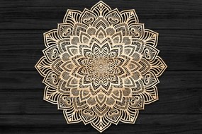 Intra απο ξύλο plywood 3mm-4mm πάχος Τρισδιάστατη Mandala Δίασταση 30x30 cm INTRAFABR-73486819
