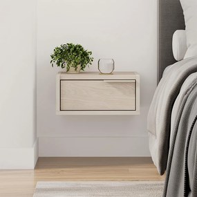 Κομοδίνο επιτοίχιο Eco Megapap χρώμα sandstone - light oak 40x33x18,5εκ.