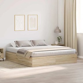 vidaXL Κρεβάτι Αποθήκευσης Σονομά Οξιά 180x200 εκ.