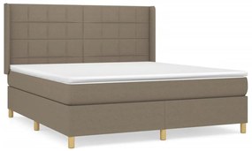 ΚΡΕΒΑΤΙ BOXSPRING ΜΕ ΣΤΡΩΜΑ TAUPE 160X200 ΕΚ. ΥΦΑΣΜΑΤΙΝΟ 3132005