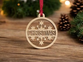 Σετ των 3 Intra απο ξύλο plywood 3mm-4mm πάχος – Εξατομικευμένο χριστουγεννιάτικο μπιχλιμπίδι με αστέρια 45x50 cm INTRAVECTRY-MY559388