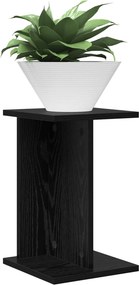 vidaXL Βάση φυτών 2 τεμ. Μαύρη Δρυς 25 x 25,5 x 40,5 εκ.