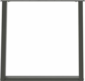 vidaXL Πόδια Τραπεζαρίας σε Σχήμα U 2 τεμ. Ανθρακί 70x(72-73) εκ. Ατσάλι