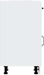 vidaXL ντουλάπι βάσης κουζίνας Lucca Λευκό κατασκευασμένο ξύλο