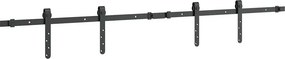 vidaXL Κιτ συρόμενης ντουλάπας 152 cm Ανθρακούχο ατσάλι