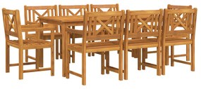 vidaXL Καρέκλες κήπου 2 τεμάχια 56x56x90 εκ Μασίφ ξύλο ακακίας