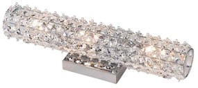 Πλαφονιέρα LIANNA383W Clear Crystal, Metal