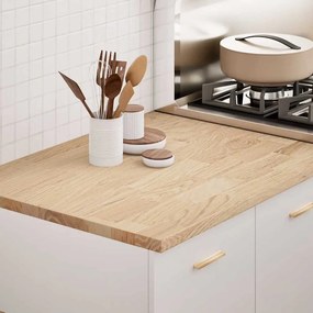 vidaXL πάγκος εργασίας κουζίνας 80x63,5x2,7 εκ. στερεό δρυς ορθογώνιο