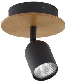 Σποτ Φωτιστικό Τοίχου-Οροφής με ξύλο TOP WOOD TK Lighting-3290-Μαύρο 3290