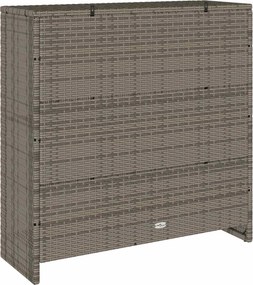 vidaXL Ντουλάπι αποθήκευσης με ράφι Γκρι 100 x 36 x 102 εκ Ρατάν