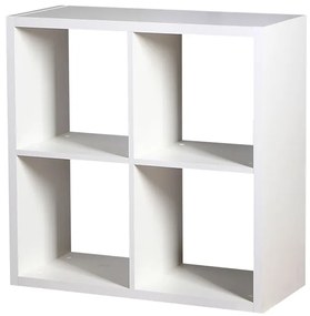Βιβλιοθήκη Clever Cube-Λευκό - 77.00Χ32.00Χ77.00cm