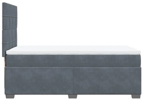 ΚΡΕΒΑΤΙ BOXSPRING ΜΕ ΣΤΡΩΜΑ ΣΚΟΥΡΟ ΓΚΡΙ 90X200 ΕΚ. ΒΕΛΟΥΔΙΝΟ 3290811