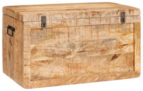 vidaXL Κουτί αποθήκευσης Καφέ 70 x 35 x 40 εκ. Μασίφ ξύλο μάνγκο